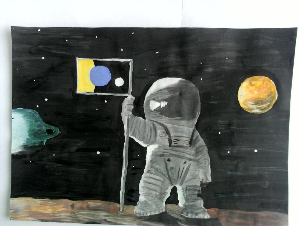 День космонавтики гуашью. Рисунок на тему космос. Рисование космос. Лёгкие рисунки на тему космос. Рисунки на тему космос легкие.